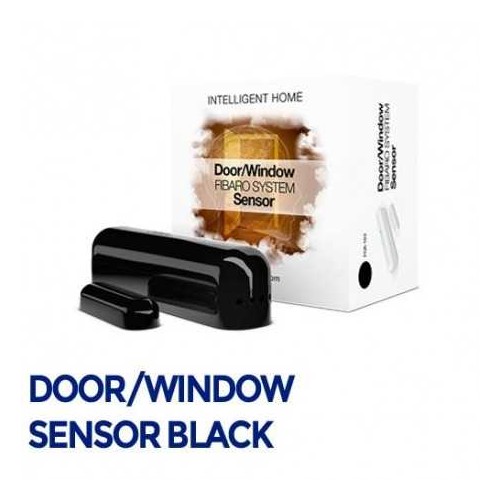Fibaro Door/Sensor - Sensor apertura puertas/ventanas negro. FGDW-002-3