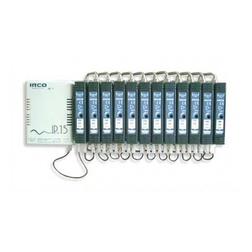 Amplificador mono canal adyacente UHF, 50dB, 123dBuV, 15VDC. Canal 62