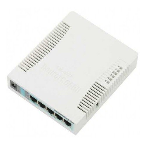 Routerboard WIFI de 600Mhz,128MB RAM, x5 puertos Gb, antena de 2.5dBi, Level 4