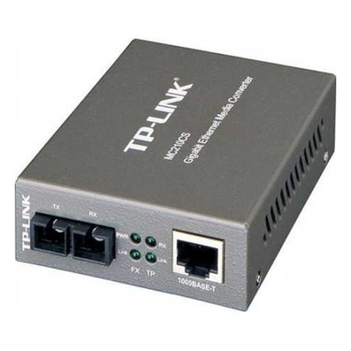 Convertidor de fibra GIGABIT 100BASE-FX a 1000Base-TX o viceversa hasta 15Km y longitud de onda 1310nm.