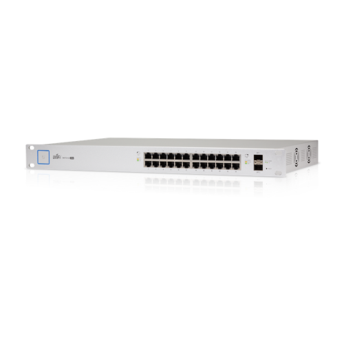 UniFi Switch x24 Gb POE 250W, x2 puertos SFP fibra, montaje RACK