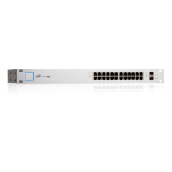 UniFi Switch x24 Gb POE 250W, x2 puertos SFP fibra, montaje RACK
