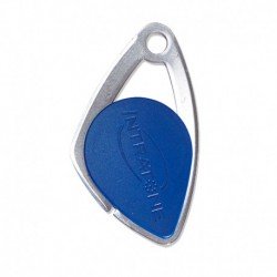 Llavero metálico mifare para sistema de control de accesos Intratone color azul