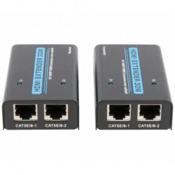 Amplificador / Convertidor de HDMI a 2 Cable de datos (hasta 30mts Cat6)