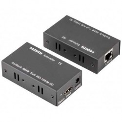 Amplificador / Convertidor de HDMI a Cable de datos (Cat5e, Cat6 hasta 60 metros)