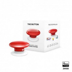 Botón de acción Zwave Plus Fibaro Button Rojo