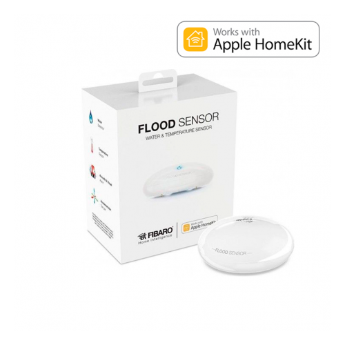 Fibaro Flood Sensor Multisensor de inundación y temperatura. Versión HOME KIT Apple Bluetooth