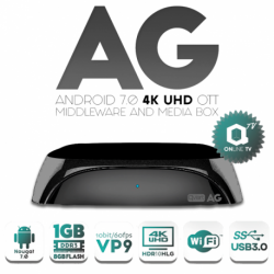 Receptor Android IPTV, 4K,H.265, Wifi integrado 2.4Ghz