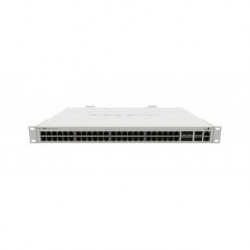 Cloud Router Switch 650Mhz, 64Mb RAM, x1 10/100, x48 Gb, x4 SFP+, x2 QSFP+, RouterOS. L5. Para Rack