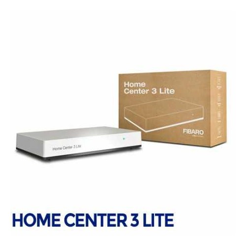 Fibaro Home Center Lite 3 Central ZWAVE para casas pequeñas hasta 100m². 230 dispositivos y con acceso remoto e interfaz web