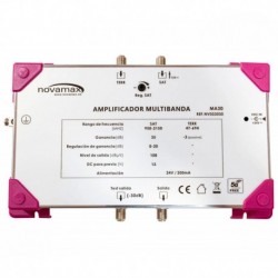 Amplificador de FI + Mezcla TDT. 5G, 2E + 1S + 1S de test (30dB) 108dBnV