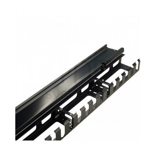 Organizador cables metálico 19" para montaje vertical en los laterales de racks con ancho 800mm