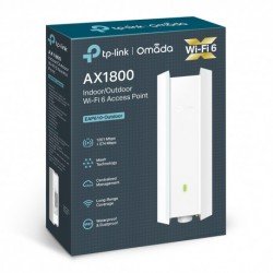 AP AX Wifi 6 2.4/5Ghz, 30dBm (1W), antenas de 4/5dBi, x1 puerto Gb, 1800mbps. Apto para exteriores