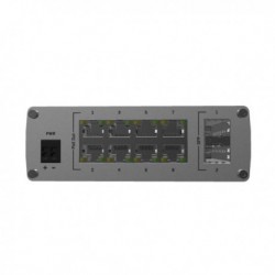 Switch de 8 puertos 10/100/1000 POE 240W +  x2 SFP, Industrial. Alimentación DC 7 V - 57 V