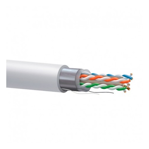 Cable Cat6 FTP, Cobre, LSZH (Libre de halógenos), CPR-DCA s2,d2,a2, Blanco. Precio por metro