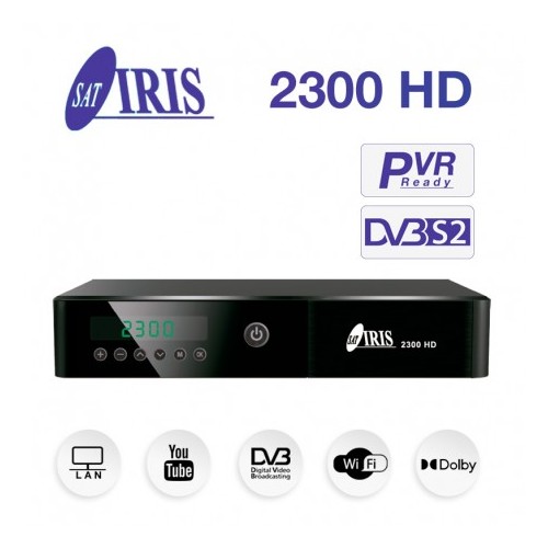 receptor IRIS 2000 HD, receptor satélite FULL HD, DVB-S2, H.265 con WIFI -  Diprotel
