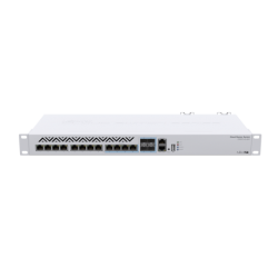 Cloud Router Switch x1 10/100, x4 Combo 10G Ethernet/ SFP+ ports, x8Gb 10G, RouterOS, Level 5, Rack