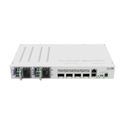 Cloud Router Switch, 1 Core, 650Mhz, 64Mb RAM, x1 10/100, x4 QSFP28, RouterOS / SwitchOS. L5