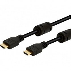 Cable HDMI 15 metros 2.0b, compatible 4K a 60Hz, Hi-Speed Ether, M-M con ferritas.