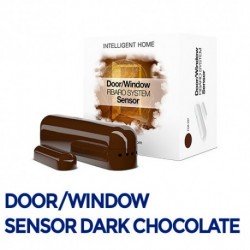 Fibaro Door/Sensor - Sensor apertura puertas/ventanas color chocolate. FGK-107