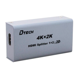 Repartidor HDMI 1entrada x2 salidas. Soporta 3840p, 3D/4K y audio DTS-HD