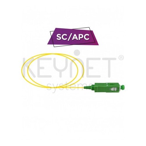 Pigtail SC/APC 0.9mm, Monomodo, LSZH, 1.5mts, Color amarillo