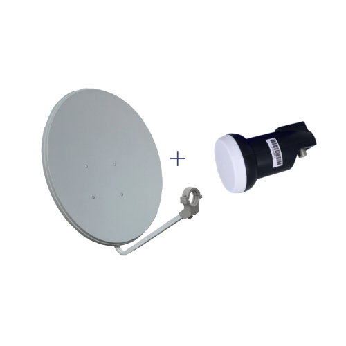 Antena parabólica 60cm tipo offset. G: 36,67dB (12,5GHz).,Color RAL 7035.
