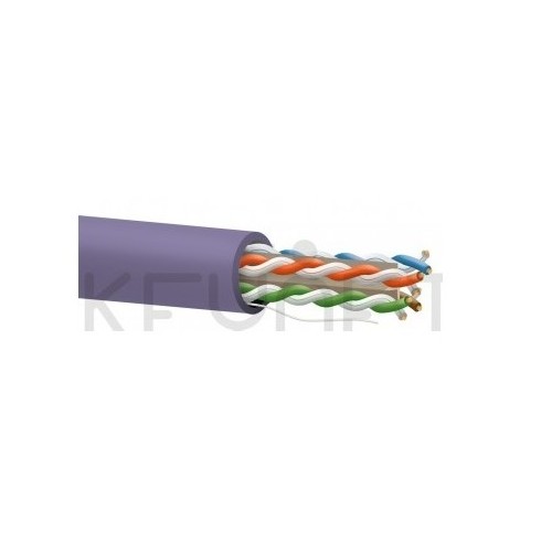 Cable Cat6 U/UTP BC 23AWG-0,54mm Cca s1a,d1,a1 caja+carrete 305mt violeta. Bobina 305mts