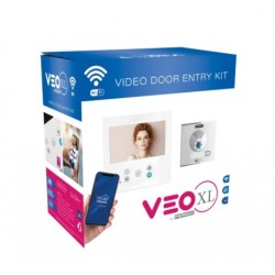 Kit unifamiliar video con placa Cityline de empotrar y monitor Veo-XL Wifi manos libres 7".