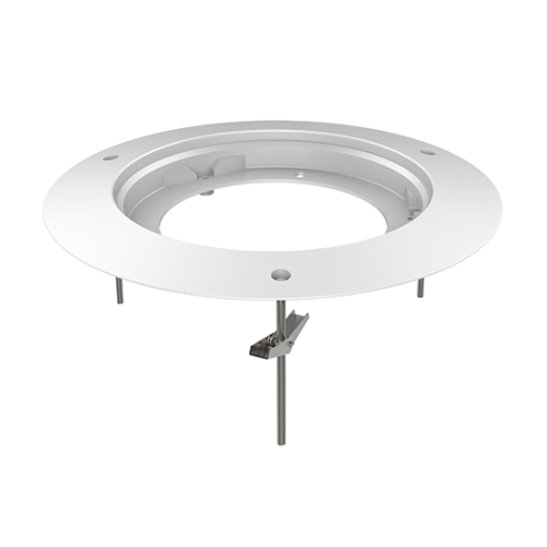 Soporte techo de empotrar para cámaras domo - Apto uso exterior - Blanco - 210mm diámetro