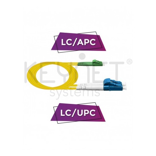 Latiguillo DX LC/APC - LC/UPC, G657A2, SM, 1.9mm, LSZH-FR, 1mts