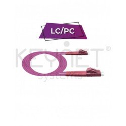 Latiguillo LC/PC - LC/PC, Multimodo, Duplex, 50/125, OM4, 1.9mm, LSZH-FR, 0.5mts. Violeta