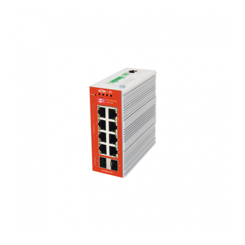 Switch gestionable L2 de 8 puertos Gigabit POE 240W, x2 SFP. Gestionable. Industrial